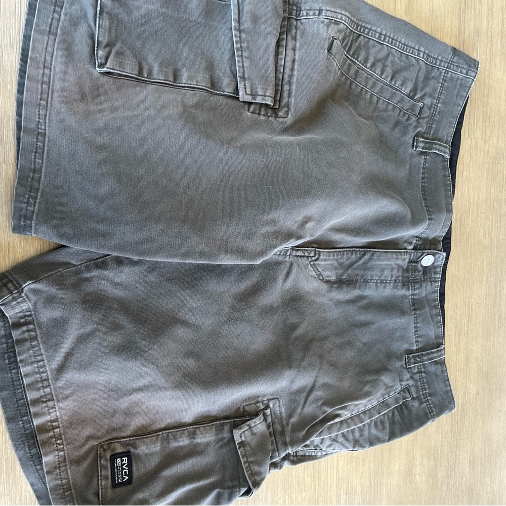 RVCA Gray Cargo Shorts for Men